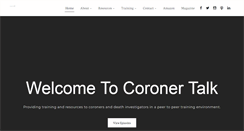 Desktop Screenshot of coronertalk.com