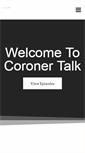 Mobile Screenshot of coronertalk.com